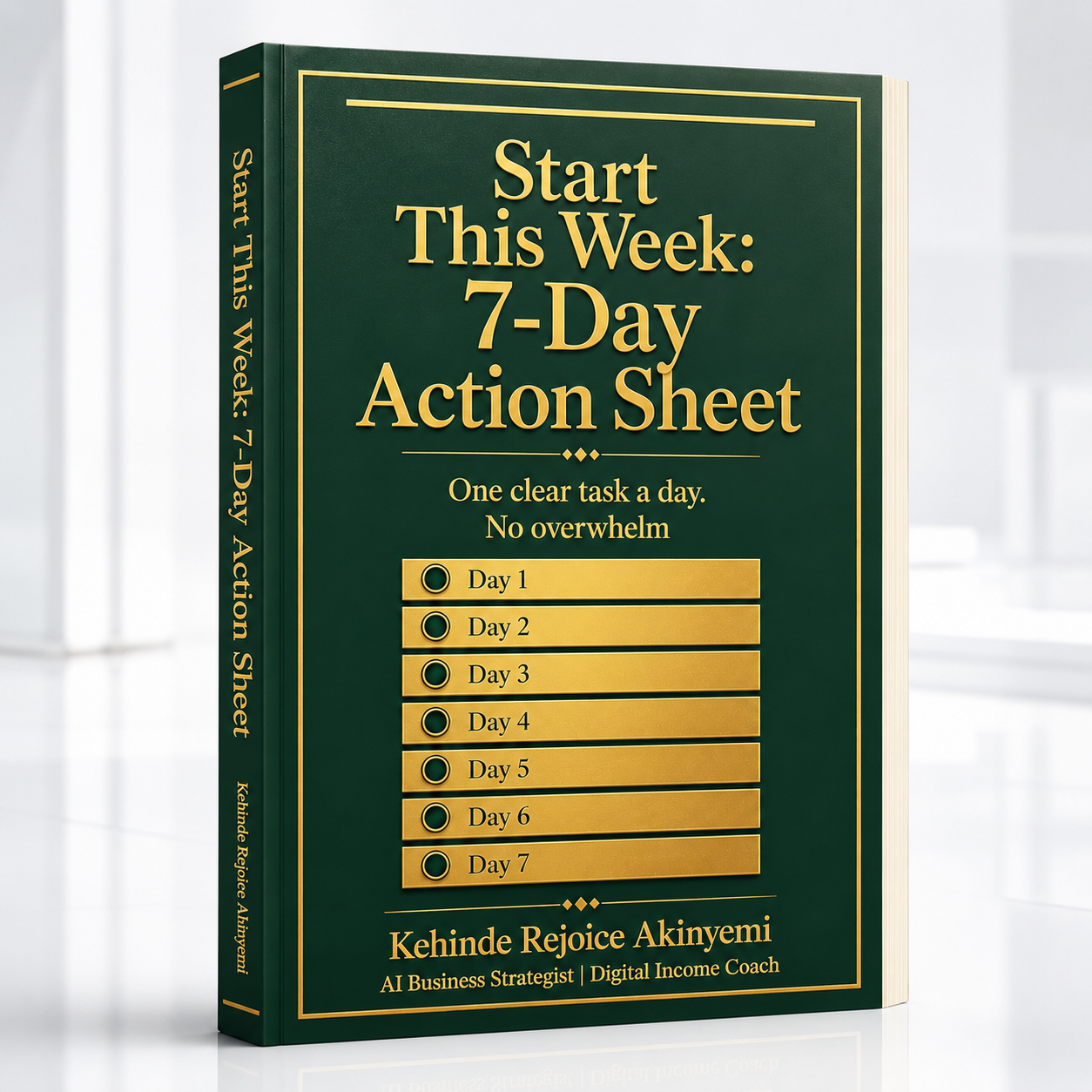 7-Day Action Sheet cover