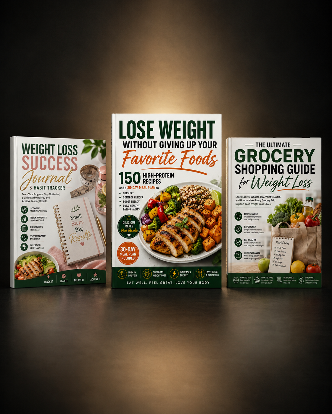 Lose Weight Without Giving Up Your Favorite Foods with both bonus guides